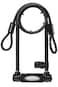 Master Lock Black Heavy Duty Outdoor ULock with Looped End Cable with 2 Keys AntiTheft Bike Lock with Extended Shackle Length for Motorcycles Electric Scooters with 2 keys 8285EC