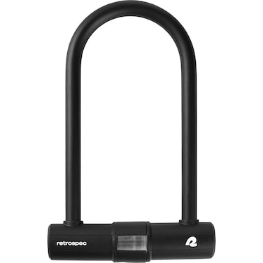 Retrospec Lookout ULock Bike Lock with 2 Rust Resistant Stainless Steel Keys Bracket Heavy Duty AntiTheft Bicycle Lock 14mm Shackle Pick Resistant  Secure AntiRotation Design