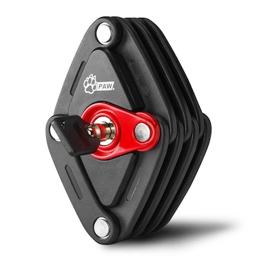 PAW Folding Bike Lock with 2 Keys  Anti Theft Strong Security Bicycle Locks Anti Drill  Pick Cylinder  Foldable Bike Lock with Mounting Bracket 28 ft14lb Black