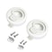 WJSKDQ Flush Pull Latch Slam Latch 14 Marine Hatch Latch Round for Boat Deck RV Cabinet Door Drawers 2 Pack OffWhite NonLocking