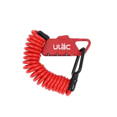 ULAC Piccadilly LTD Multipurpose Carabiner Cable Combo Lock for Helmet Motorcycle eScooter Bicycle Gym Locker Baby Strollers Suitcases Luggage Gate Fence