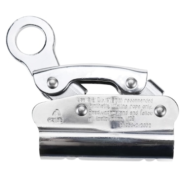 LuckyHigh 58 Rope Grab with 20mm Connecting Eye Stainless Steel Chromate Finished Rope Grab Ascender Fall Protection 16KN Riser