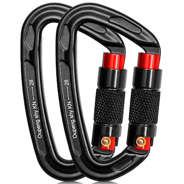 Oupeng sky Auto Locking Carabiner Clips  28KN 6172lbs Heavy Duty Cari 2PCS Large Carabiner Clip for KeychainsHammockCamping Gym Hiking Outdoor Dog Leash
