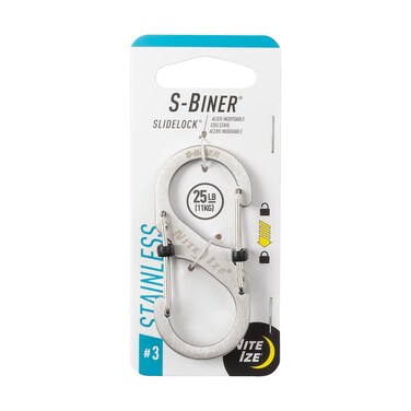 Nite Ize LSB311R6 SBiner Stainless Steel Slide Lock Size 3