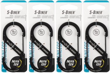 Nite Ize SB40301 352 X 157 X 031 4 Black SBiner Dual Carabiner