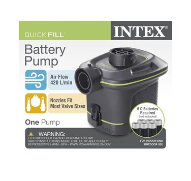 Intex Battery Pump Black 66658WL