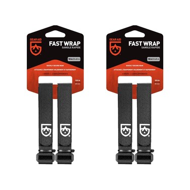 GEAR AID  Fast Wrap Keeps Camping Gear Organized and Secure with Adjustable CinchandStick Straps with DRing Available in 12 14 18 Length