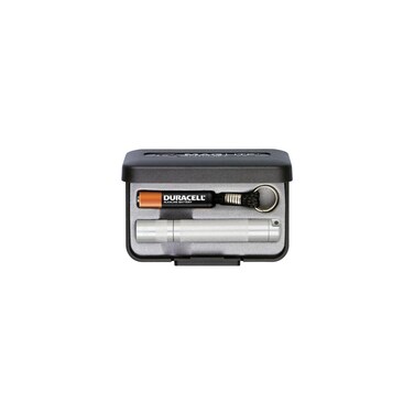 Maglite Solitaire Incandescent 1Cell AAA Flashlight in Presentation Box Silver