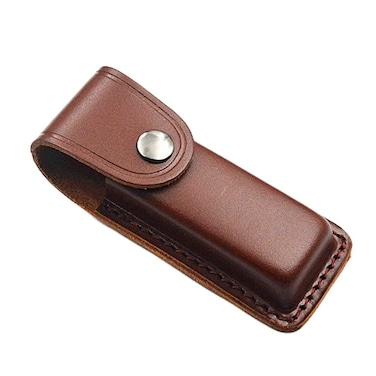 JAYSSS Snap Fastener Hunt Holder Pocket Outdoor Camping Knife Sheath Artificial Leather Multi Tool Case Belt Loop Hiking Pouch Holster