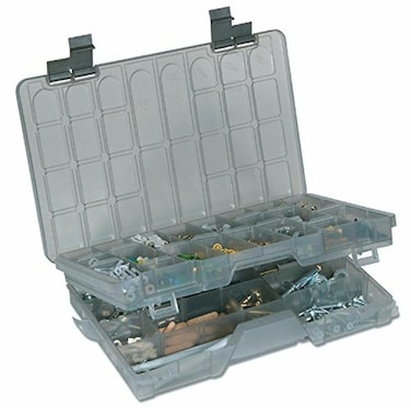 Plano TwoTier Stowaway 3700 Utility Box Smoke