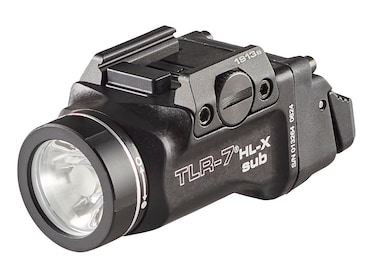 Streamlight 69505 TLR7 HLX sub USB 1000Lumen Rechargeable RailMounted Weapon Light Designed Exclusively for Select 1913 Short Railed Subcompact Models Includes Mounting Kit with Keys Black