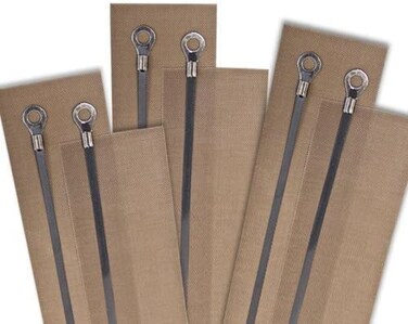 Jinhong Impulse Sealer Replacement Parts 16 Inch Heat Seal Strips Teflon Tapes Sealer Replacement Element Grip Impulse Sealer Heating Element Service Spare Repair Kit6 Pack