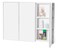 Basicwise QI003456 3 Shelves White Wall Mounted BathroomPowder Room Mirrored Door Vanity Cabinet Medicine Chest