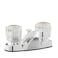 Glacier Bay Aragon 4 in Centerset 2Handle LowArc Bathroom Faucet with PopUp Drain in Chrome