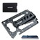 Lever Gear Toolcard Pro with Money Clip  40 in 1 Credit Card Multitool Sleek Minimalist Stainless Steel Wallet Card and Money Clip  Black
