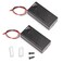 LAMPVPATH Pack of 2 9v Battery Holder 9 Volt Battery Holder with Switch 9v Battery Case with Switch
