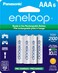 Eneloop Panasonic BK4MCCA6BA AAA 2100 Cycle NiMH PreCharged Rechargeable Batteries 6Battery Pack