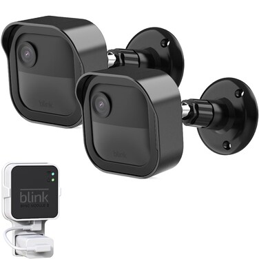 Pefecon Blink Outdoor 4 4th Gen Camera Mount Weatherproof Protective Housing and 360 Adjustable Mount with Sync Module 2 Mount for Blink Outdoor Security Camera System Black 2 Pack
