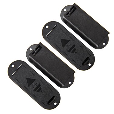 Yootones 4Pcs Guitar Pickup Battery Box 9V Battery Cover Holder Case Compatible with Active Guitar Bass PickupBlack