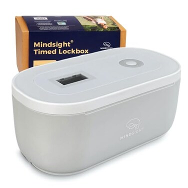 Mindsight Timed Lock Box to Help Detach from Phone Video Games Snacks  Cravings  Out of Sight Out of Mind  Simple Mindfulness Tool to Live in the Moment  Stress  Anxiety Relief  TeensAdults