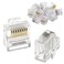 MEETOOT 10pcs CAT5 Short RJ45 Plug 8P8C Crimp Network Connector Gold Plated Modular Ethernet LAN Cable Head Crystal Adapter Unshielded