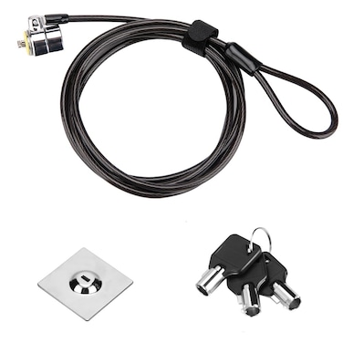 Ginfirm Laptop Cable Lock Hardware Security Cable Lock Anti Theft Compatible for Laptops iMac  Other Devices with Lock Slot New Smaller  Stronger Pivoting Lock Head
