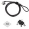 Ginfirm Laptop Cable Lock Hardware Security Cable Lock Anti Theft Compatible for Laptops iMac  Other Devices with Lock Slot New Smaller  Stronger Pivoting Lock Head