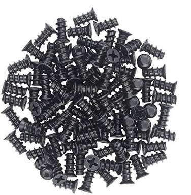 Favordrory M5x10 Black Zinc Computer Case Fan Screws Computer Cooling Fan Mount Screws Mounting PC Case Fan Screws 100 PCS