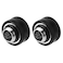 Dracaena 2 Pack G14 Thread to 14mm OD Hard Tubing Compression Fitting with Sealing Rings for Rigid Acrylic Tube for PC Water Cooling System Black