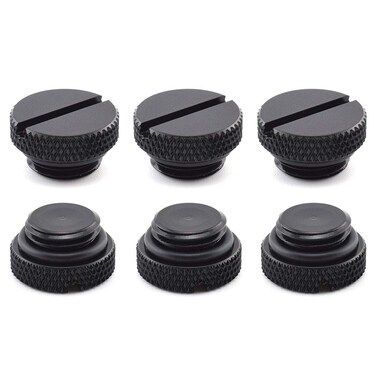 SDTC Tech 6 Pack G14 Plug Fitting with ORing for PC Water Cooling Systems Black