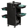 Ostart Salon Trolley Cart Hair Salon Station Equipment SPA Salon Tray Hair Cart 4 Drawers  2 Storage Baskets Salon Tool Storage Trolley Rolling Cart Multipurpose Tool Salon Cart for Hair Stylist