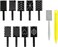 Ideal Swan 11 Piece Magnet Nail Art Polish Tool Set Cat Eye Gel Polish 3d Gel Nails Cat Eye Plastic ToolSuitable for DIY 3d Magnetic Salon Studio or Home