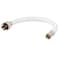Eastman 9 Inch Flexible Toilet Connector PVC Braided Hose with 78 Inch Ballcock Nuts 38 Inch Compression Inlet Connection 48978