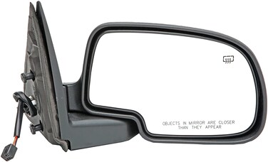 Dorman 9551802 Passenger Side Power Door Mirror  HeatedFolding Compatible with Select CadillacChevroletGMC Models Black