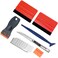 CARTINTS Car Vinyl Wrap Window Film Installation Tools Wallpaper Smoothing Tools with Felt Edge Squeegee Scraper and Utility Knife