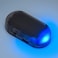 PerfecTech Car Solar Power Simulated Dummy Alarm Warning AntiTheft LED Flashing Security Light with new USB port Blue