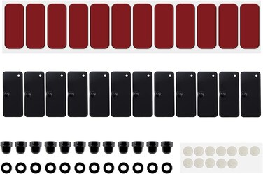 Yoursme Rear Window Louvers Replacement Hardware Kits Installation Accessories Double Sided Mounting Tape 3M for Ford Mustang Dodge Challenger and Camaro