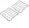 2 Pack of 157x157 Bungee Cargo Net Stretches to 30x30 Elastic Motorcycle Luggage Bungee Netting with 12 Metal Hooks Stretchable Bungee Cord Mesh Load Net Bike Paddle board Quad Canoe Moped ATV