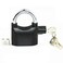 LianShi Universal Security Alarm Lock SystemAntiTheft for Door Motor Bicycle Padlock 110dB with 3 Keys Black