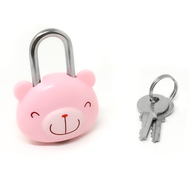 Honbay Cute Bear Lock Padlock with Keys for Suitcases Backpacks and Lockers