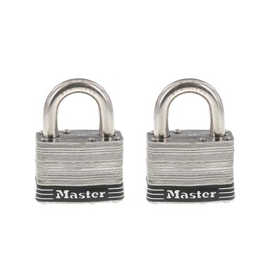Master Lock 5SST Stainless Steel Outdoor Padlock with Key 2 Pack KeyedAlike