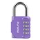 Puroma 1 Pack Combination Lock 4 Digit Locker Lock Outdoor Waterproof Padlock for School Gym Locker Sports Locker Fence Toolbox Gate Case Hasp Storage Purple