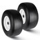 AEagle New Flat Free Mower Tire on Steel Wheel 13x6506 for 3868 Deck HandPush Lawn Mowers Tractor  Hub 471 with 34 Greased Bushing 136506 T161 2 Pack