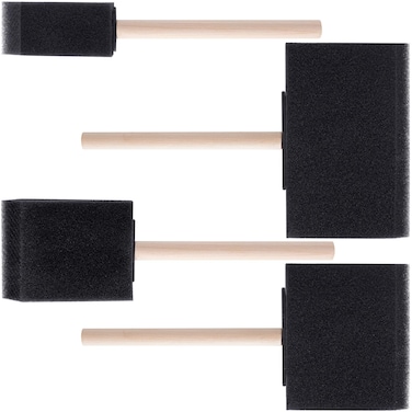 CustomyLife 4Pcs 4 Sizes Foam Paint Brushess