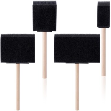 HINZIC 4Pcs Foam Paint Brushes