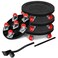 Lunarlipes Enlarged Circular 6Wheel Rubber Wheel Moving Tool Red