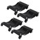 Towallmark Car Dolly 4 Pack Upgraded Car Dolly with Nylon Wheels 6000lbs Load Bearing Tire Wheel Dolly Vehicle with 360 Rotational Wheel for Moving Cars Trucks Trailers Motorcycles Black