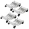 Towallmark Car Dolly 4 Pack Upgraded Car Dolly with Nylon Wheels 6000lbs Load Bearing Tire Wheel Dolly Vehicle with 360 Rotational Wheel for Moving Cars Trucks Trailers Motorcycles Silver