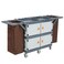 Garvee Commercial Janitorial Cart with Cabinet Hotel Cart Housekeeping Room Service Cart Hand Push Utility Cart