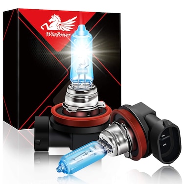 WinPower H9 65W High Brightness Halogen Headlight Bulb Replacement 5500K Warm White Pack of 2